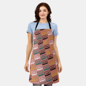 Kassettenmuster Schürze (Getragen)