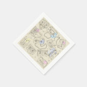 Kassettenpapier Napkins Serviette (Ecke)