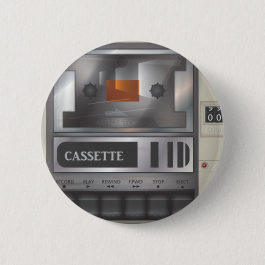 Kassettenrekorder Button (Vorderseite)