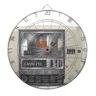 Kassettenrekorder Dartscheibe
