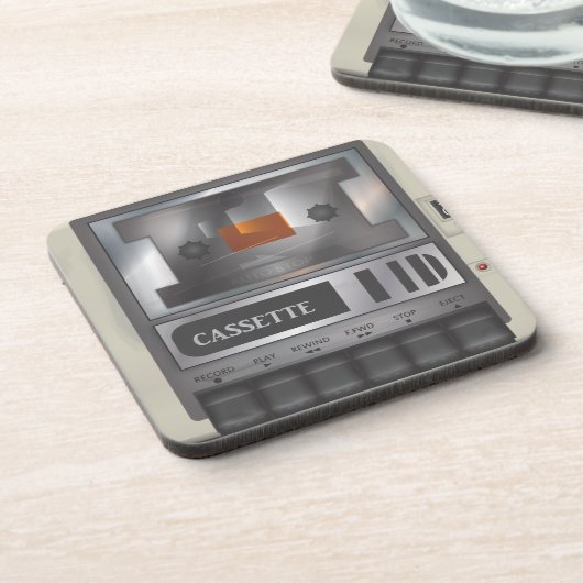 Kassettenrekorder Getränkeuntersetzer (Linke Seite)