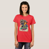KASSETTENREKORDER KATZE T-Shirt (Vorne ganz)
