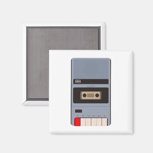 Kassettenrekorder Magnet (Vorderseite/Rückseite)