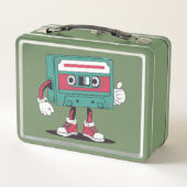 Kassettenrekorder Metall Brotdose (Rückseite)