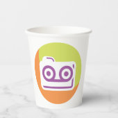 Kassettenrekorder Pappbecher (Vorderseite)