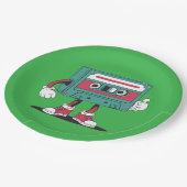 Kassettenrekorder Pappteller (Schrägansicht)