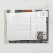 Kassettenrekorder Postkarte (Rückseite)