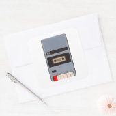 Kassettenrekorder Quadratischer Aufkleber (Umschlag)