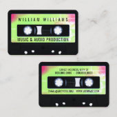 Kassettenrekorder Visitenkarte (Vorne/Hinten)