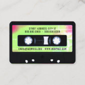 Kassettenrekorder Visitenkarte (Rückseite)