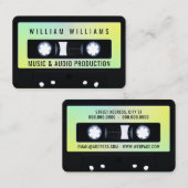 Kassettenrekorder Visitenkarte (Vorne/Hinten)