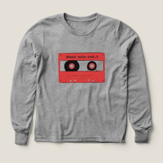 Kassettenschal-T-Shirt (Design Vorderseite)