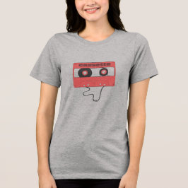 Kassettenschal-T-Shirt Tri-Blend Shirt