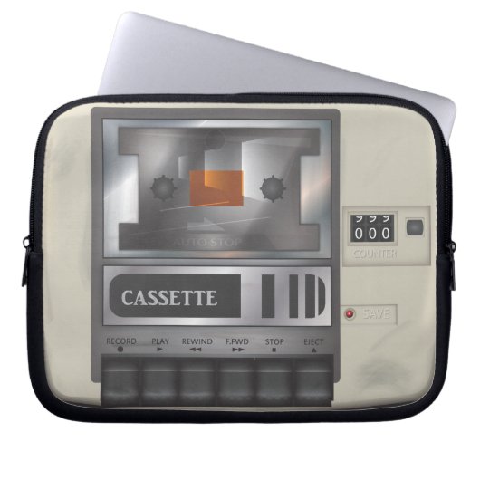 Kassettenspeicher Laptopschutzhülle (Vorderseite)