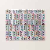 Kassettentonbänder Retro-Muster Puzzle (Horizontal)