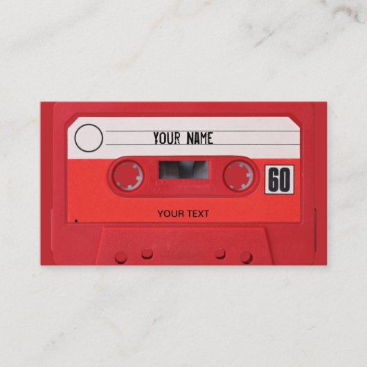 KassettenVisitenkarte Visitenkarte (Vorderseite)