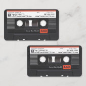 KassettenVisitenkarte Visitenkarte (Vorne/Hinten)