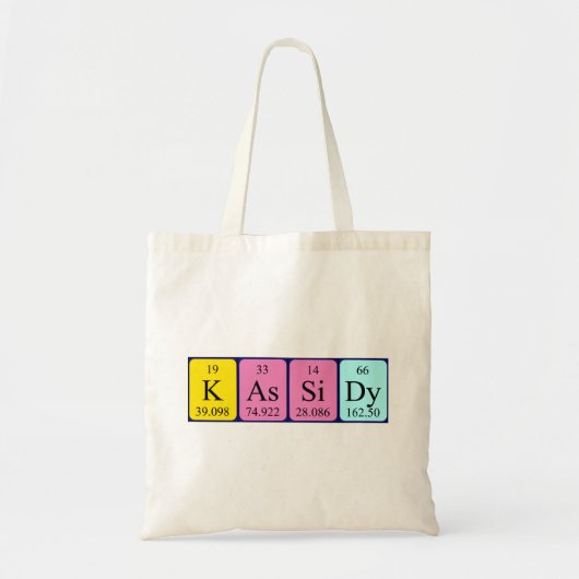 Kassidy Periodischer Tafelname Tasche (Vorne)