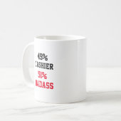 KassierBadass Kaffeetasse (Vorderseite Links)