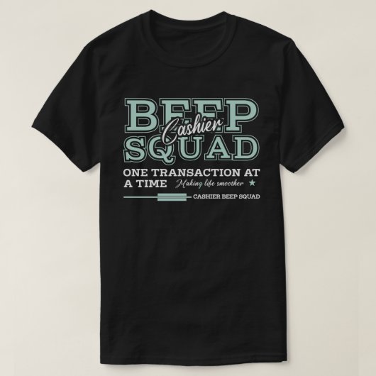 Kassierer Beep Squad T-Shirt (Design vorne)