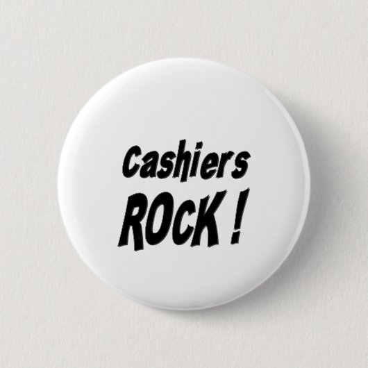 Kassierer-Felsen! Knopf Button (Vorderseite)