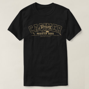 Kassierer Registrierkassen Chef T-Shirt