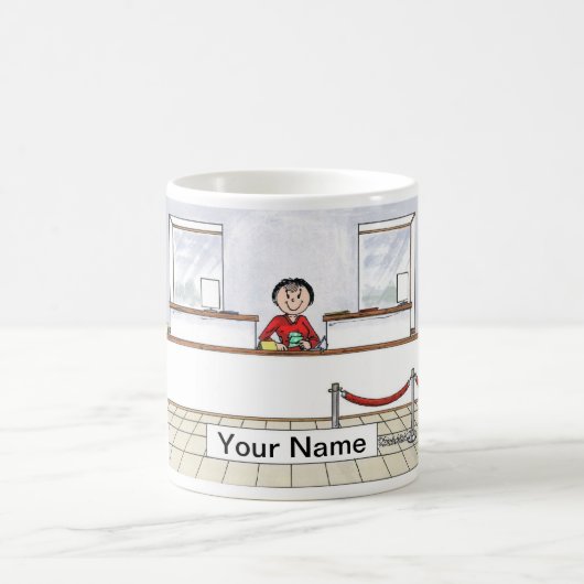 Kassierer, weiblich kaffeetasse (Mittel)