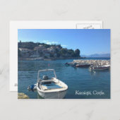 Kassiopi, Korfu. Postkarte (Vorne/Hinten)