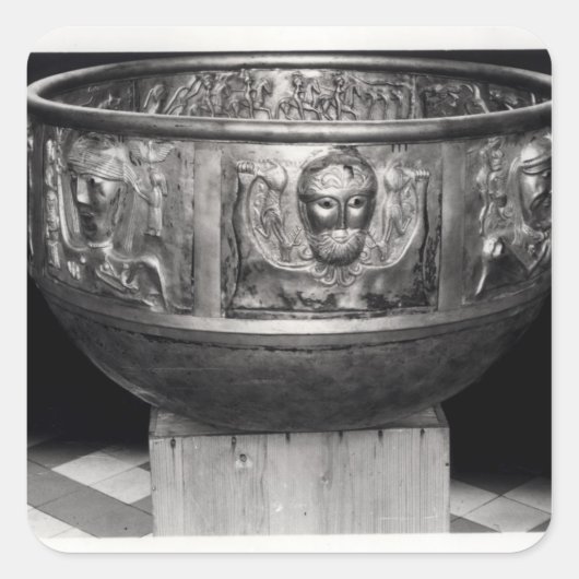 Kast des Gundestrup Cauldron Quadratischer Aufkleber (Vorderseite)