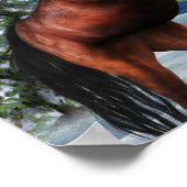 Kastanie-Einhornplakat Poster (Ecke)