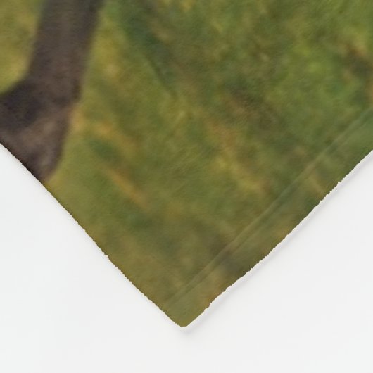 Kastanie-Mare & Foal Fleecedecke (Ecke)