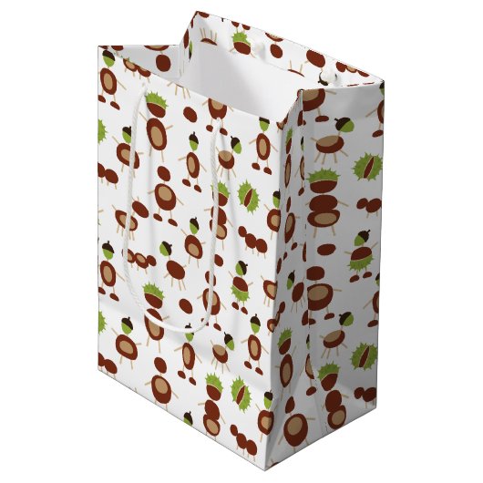 Kastanie Mittlere Geschenktüte (Vorderseite Schrägansicht)