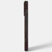 Kastanie Nile Krokodile Textur drucken Case-Mate iPhone Hülle (Rückseite / Links)