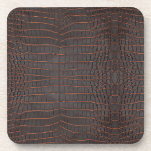 Kastanie Nile Krokodile Textur drucken Getränkeuntersetzer