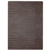 Kastanie Nile Krokodile Textur drucken Klemmbrett (Rückseite)