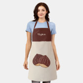 Kastanie Schürze (Getragen)