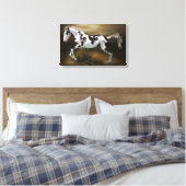 Kastanie-Splash Rahmen Tovero Paint Horse Leinwanddruck (Insitu (Schlafzimmer))