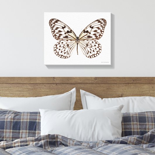 Kastanie Tiger Butterfly Leinwanddruck (Insitu (Schlafzimmer))