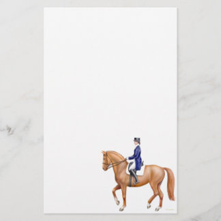 Kastaniedressage-Pferdebriefpapier Briefpapier