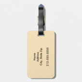 Kastanien Ägyptisches Arabianisches Pferd Flaxen M Gepäckanhänger (Rückseite vertikal)