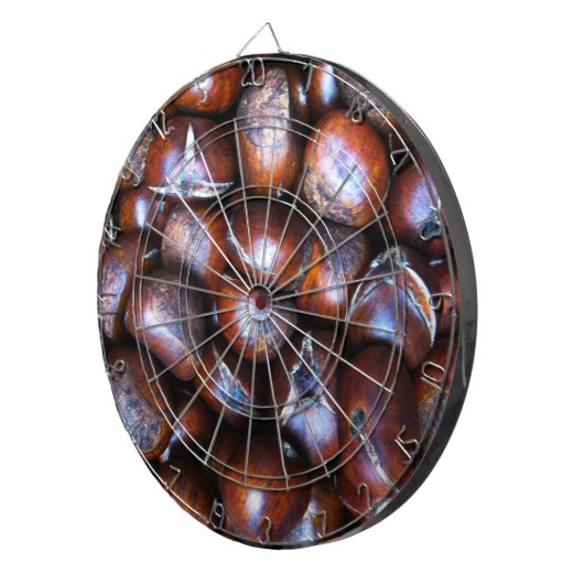 Kastanien Dartscheibe (Vorderseite rechts)