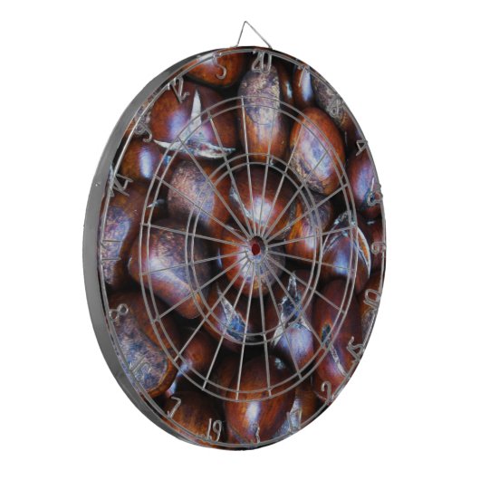 Kastanien Dartscheibe (Vorderseite Links)