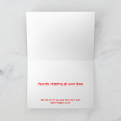 Kastanien Feiertagskarte (Innenseite)