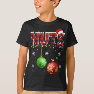 Kastanien Funny Matching Paare Weihnachtslicht T-Shirt