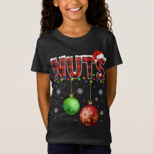 Kastanien Funny Matching Paare Weihnachtslicht T-Shirt