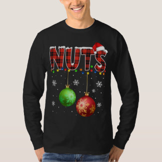 Kastanien Funny Matching Paare Weihnachtslicht T-Shirt