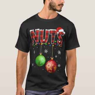 Kastanien Funny Matching Paare Weihnachtslicht T-Shirt