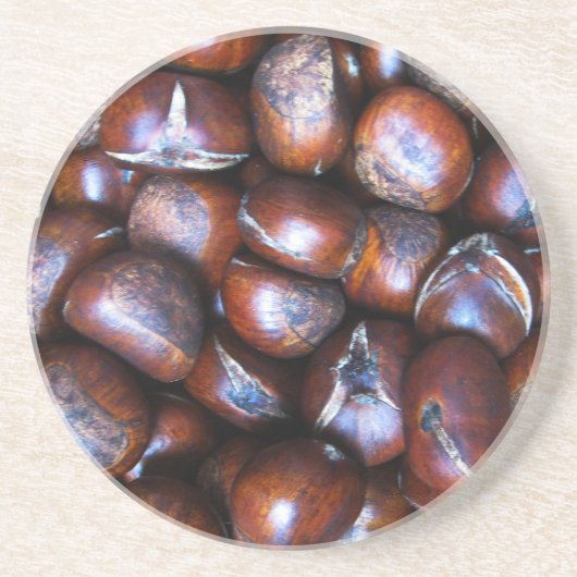 Kastanien Getränkeuntersetzer (Vorne)