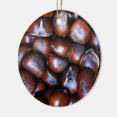 Kastanien Keramik Ornament (Links)