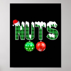 Kastanien Matching Spaß Weihnachtskuppel Kastanien Poster